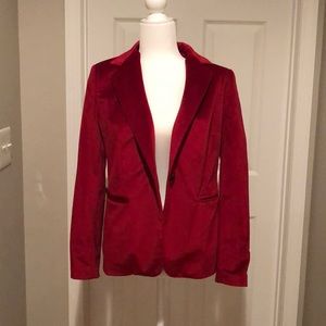 Red Velvet Blazer